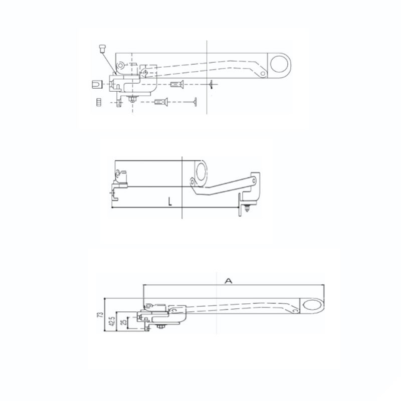 Top Hung Window Arm Long